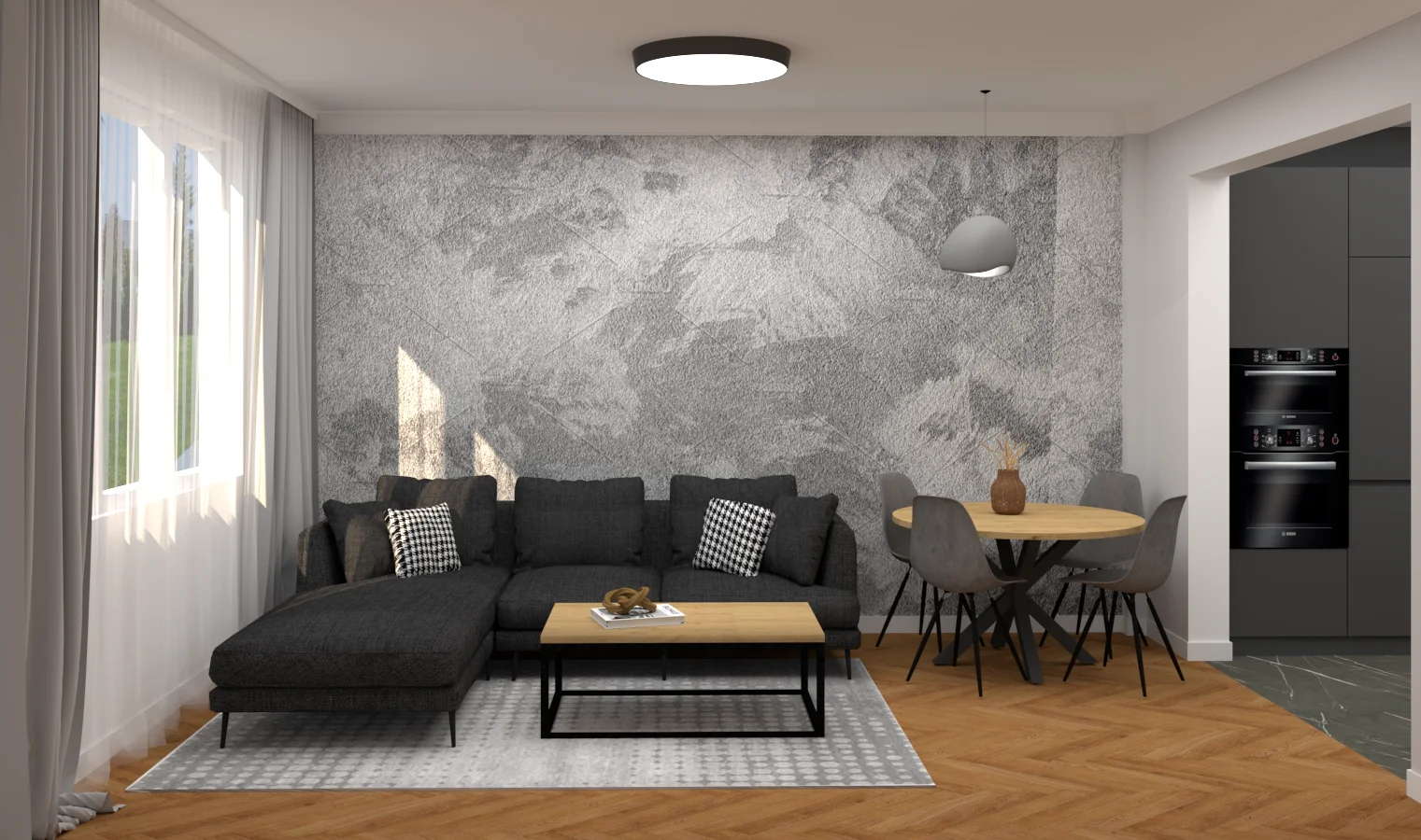 Industrial cozy — Жилищен интериор